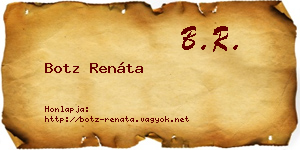 Botz Renáta névjegykártya